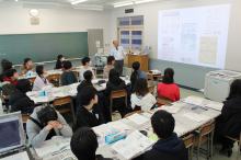 神奈川総合高校で環境シンポジウムに参加