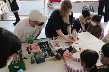 Åshild's workshop to bring out children's free ideas even more.