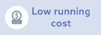 Low running cost