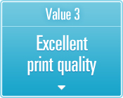 Value 3 Excellent print quality