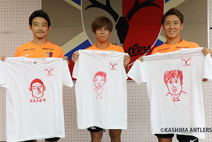 鹿島アントラーズの選手がtシャツプリントを体験 Riso