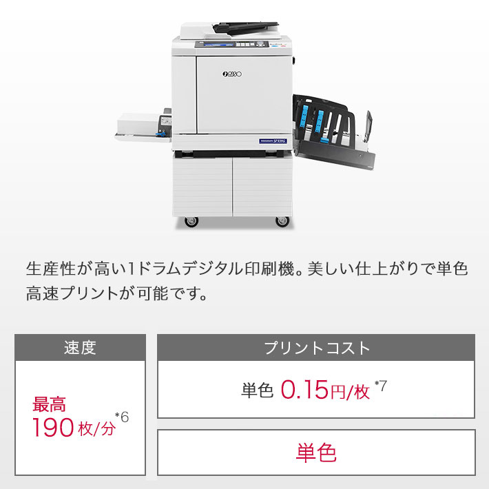 デジタル印刷機 リソグラフ製品情報｜