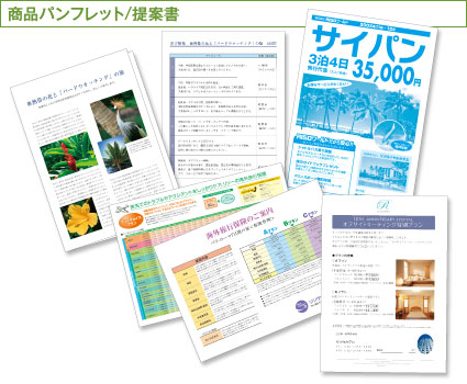 商品パンフレット/提案書